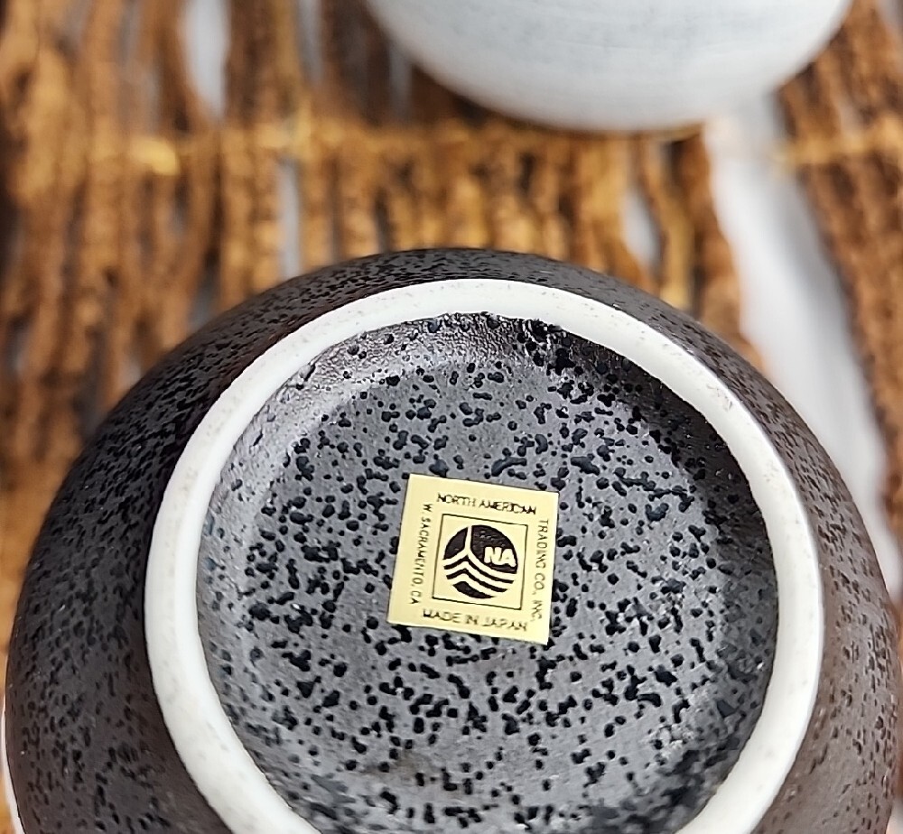 New Japanese Kyusu Tea Pot + 5 Tea Cups Matte Black Unused - Picture 2 of 11